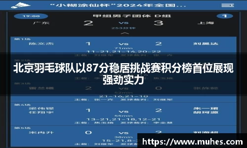 北京羽毛球队以87分稳居挑战赛积分榜首位展现强劲实力